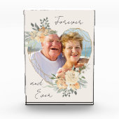 Forever Gold Lijst Floral Heart Shaped Fotoblokken (Voorkant)
