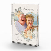 Forever Gold Lijst Floral Heart Shaped Fotoblokken (Rechts)