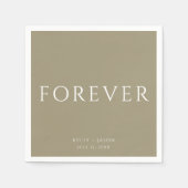 Forever Gold Wedding Servet (Voorkant)