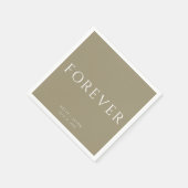 Forever Gold Wedding Servet (Hoek)