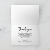 Forever Golfing Custom Photo Memorial Funeral Bedankkaart (Binnen)