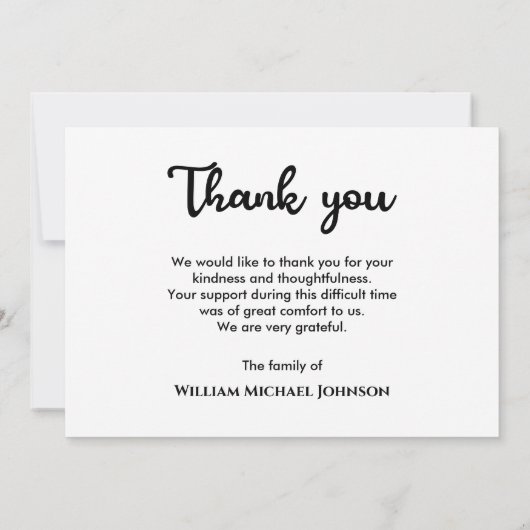 Forever Golfing Custom Photo Memorial Funeral Bedankkaart (Achterkant)