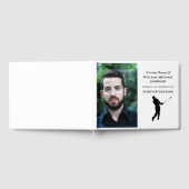 Forever Golfing Custom Photo Memorial Funeral Gastenboek (Volledig)