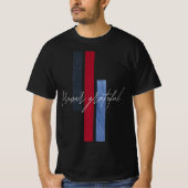 Forever Grateful - Elegant Minimalist Design T-shirt (Voorkant)