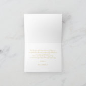 Forever Grateful Gold Foil Wedding Bedankt Foto (Binnen)
