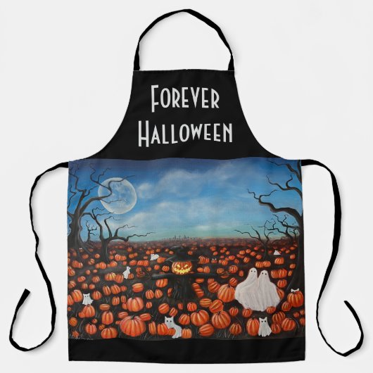 Forever Halloween Kunst Schort (Voorkant)