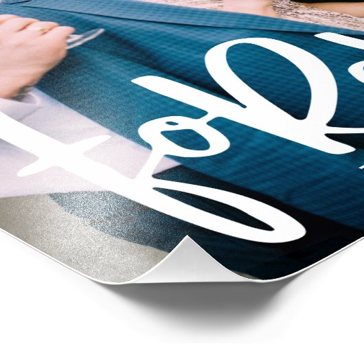 Forever Hand Lettered | Trouwfoto Foto Afdruk (Hoek)