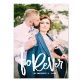 Forever Hand Lettered | Trouwfoto Foto Afdruk (Voorkant)