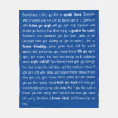 Forever has no end fleece deken (Voorkant)