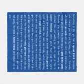 Forever has no end fleece deken (Voorkant (Horizontaal))