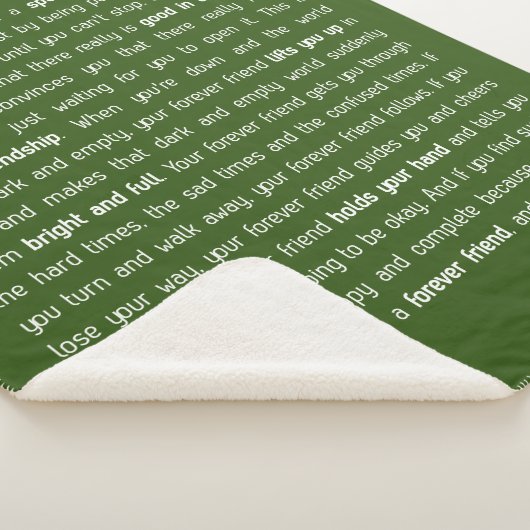 Forever has no end sherpa deken (3/4)