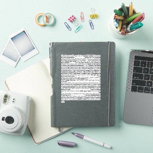 Forever has no end sticker (iPad Cover)