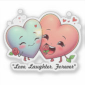 Forever Heart Duo aangekondigd Sticker (Voorkant)