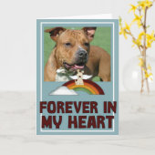 Forever Heart Foto Pet Sympathie Wenskaart Kaart (Gele Bloem)