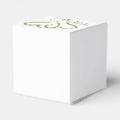 Forever Hearts Gold op White Bedankdoosjes (Achterkant)