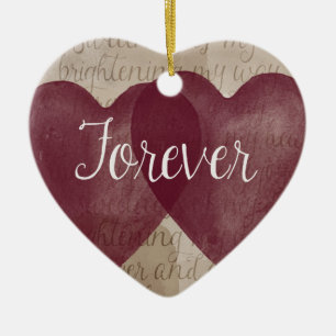 Forever Hearts Keramisch Ornament