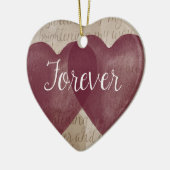 Forever Hearts Keramisch Ornament (Links)