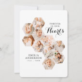 Forever Hearts Memorial Modern 10 foto's Kaart (Voorkant)