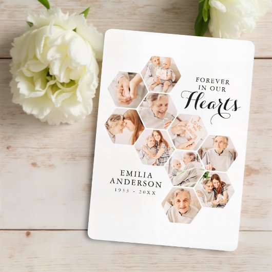 Forever Hearts Memorial Modern 10 foto's Kaart