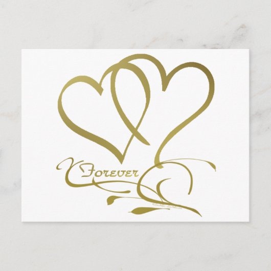 Forever Hecht Goud editable achtergrondkleuren Briefkaart (Voorkant)