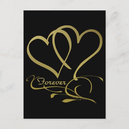 Forever Hecht Goud editable achtergrondkleuren Briefkaart (Voorkant)