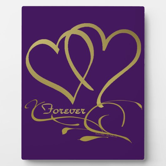 Forever Hecht Goud editable achtergrondkleuren Fotoplaat (Voorkant)