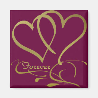 Forever Hecht Goud editable achtergrondkleuren Magneet