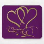 Forever Hecht Goud editable achtergrondkleuren Muismat (Voorkant)