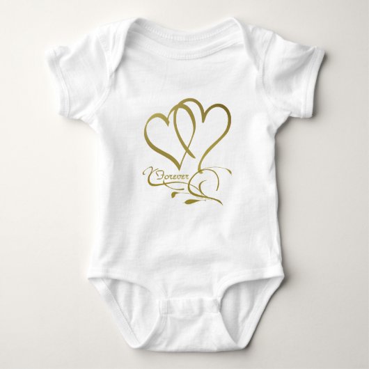 Forever Hecht Goud editable achtergrondkleuren Romper (Voorkant)