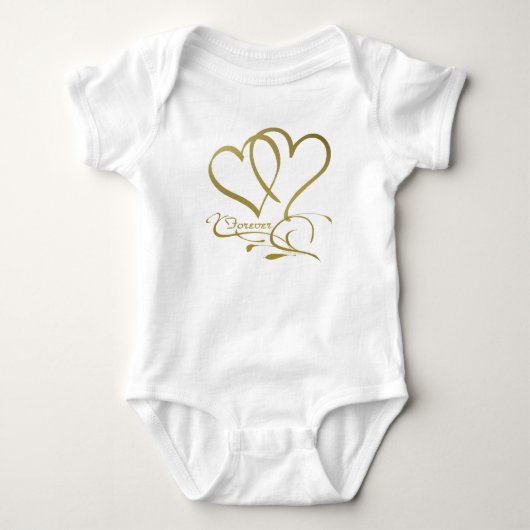 Forever Hecht Goud editable achtergrondkleuren Romper (Voorkant)
