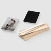 Forever heeft een mooi ringfoto Verloving Modern S Handwaaier (Niet-gemonteerd)