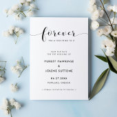 Forever heeft een mooie ring. Eenvoudig elegant Save The Date