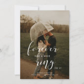 Forever heeft een mooie ring. Eenvoudig en elegant Aankondiging (Voorkant)