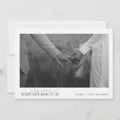 Forever heeft een mooie ring elegante 2 foto bruil aankondiging (Voorkant)