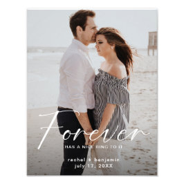 Forever heeft een mooie ring Foto Verloving Modern Afdruk