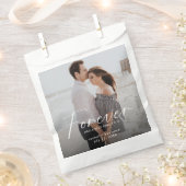 Forever heeft een mooie ring Foto Verloving Modern Bedankzakje (Geknipt)