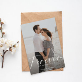 Forever heeft een mooie ring Foto Verloving Modern Save The Date