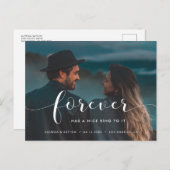 Forever heeft er een mooie ring aan Foto Aankondigingskaart (Voorkant / Achterkant)