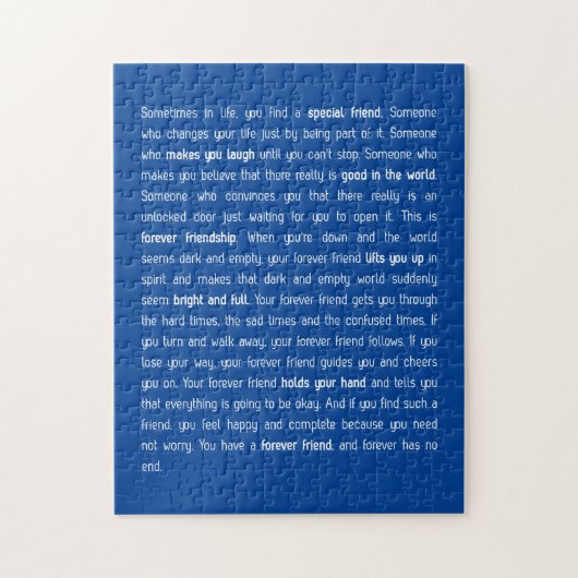 Forever heeft geen einde legpuzzel (Verticaal)