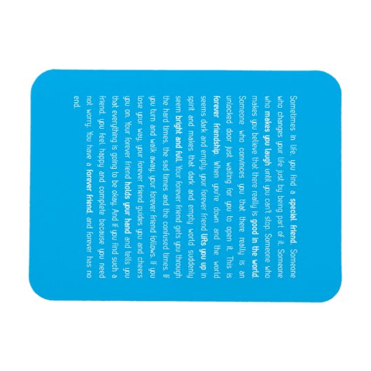 Forever heeft geen einde magneet (Horizontaal)