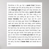 Forever heeft geen einde poster (Voorkant)