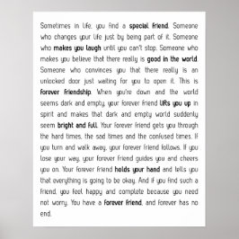 Forever heeft geen einde poster