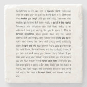 Forever heeft geen einde stenen onderzetter (Voorkant)