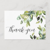 Forever Home Fund QR Code Elegant Green Botanicals Informatiekaartje (Achterkant)