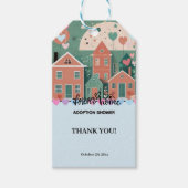 Forever Home Pastel Hearts Adoptie Foster Shower Cadeaulabel (Voorkant)