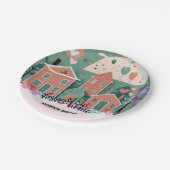 Forever Home Pastel Hearts Adoptie Foster Shower Papieren Bordje (Gekanteld)