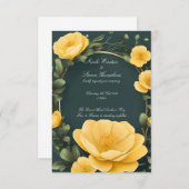 Forever in Bloom Buttercup Huwelijksuitnodiging (Voorkant / Achterkant)
