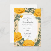 Forever in Bloom Buttercup Huwelijksuitnodiging (Voorkant / Achterkant)