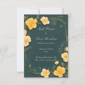 Forever in Bloom Buttercup Huwelijksuitnodiging (Voorkant)