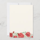 Forever in Bloom: een romantische huwelijksuitnodi Kaart (Achterkant)